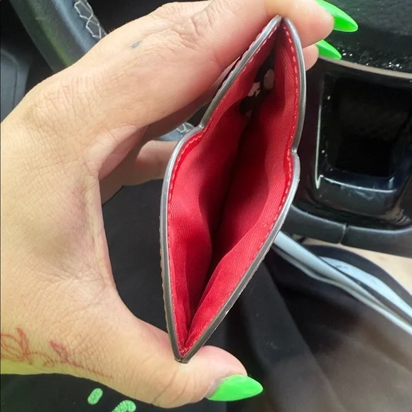 Kate Spade Red and Pink Heart Card Holder - Picture 7 of 7